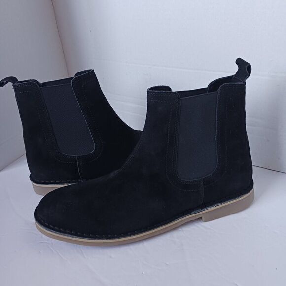 Steve Madden Men's size 9M Chelsea Suede Black Boot - Picture 1 of 9